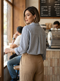 شومیز دیپلمات لینن زارا